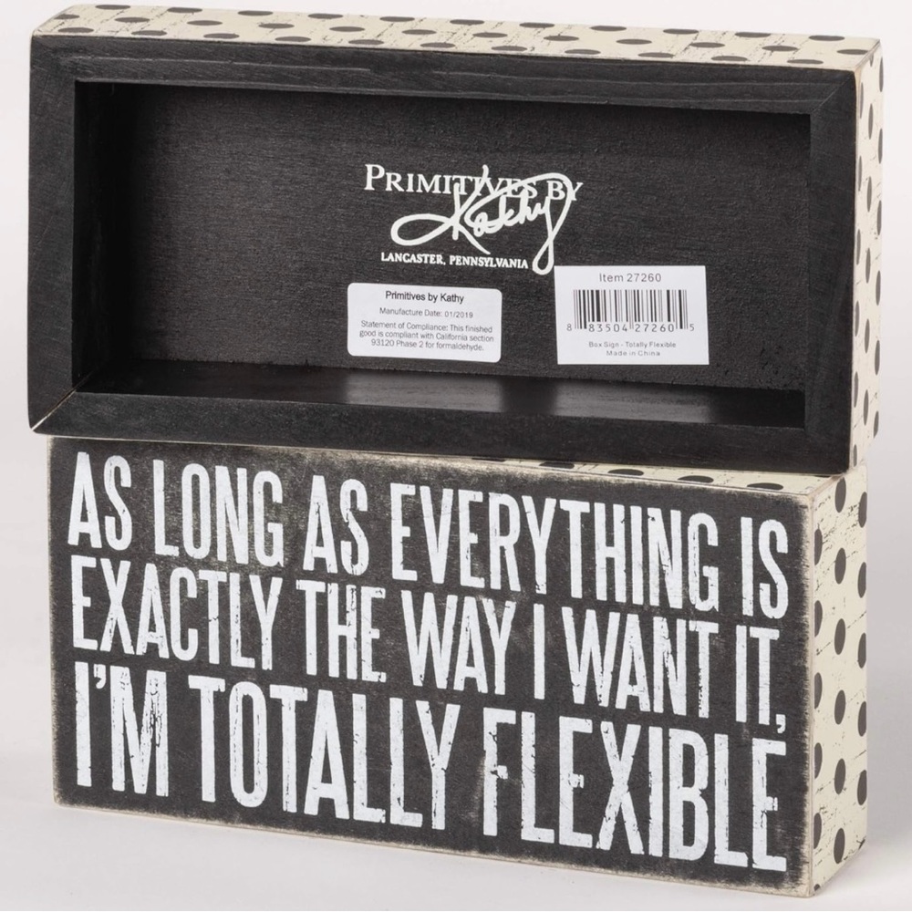 Primitives by Kathy Black and White Box